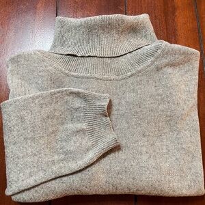 LAUREN Ralph Lauren SILK CASHMERE Gray Turtleneck Sweater Women’s size: XL